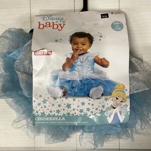 NWT Disney Baby Cinderella Costume Girls 6-12M Princess Dress Up Halloween